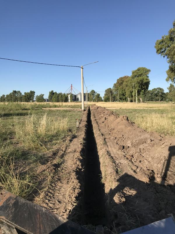 Tendido de red de agua corriente